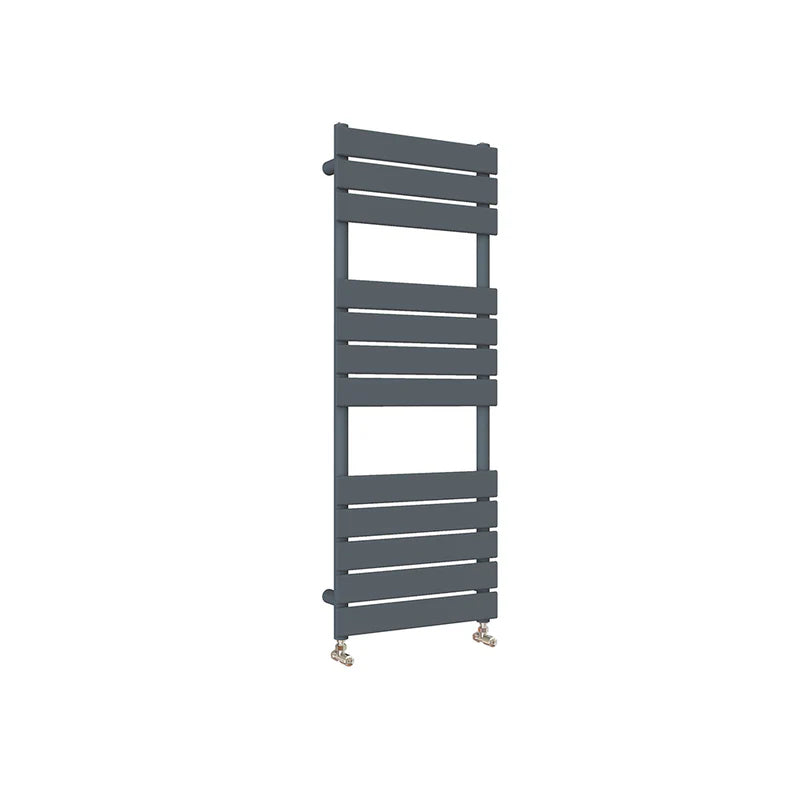 Anthracite Flat Panel Heated Towel Rail Radiator 1200 x 450 / 1200 x 600