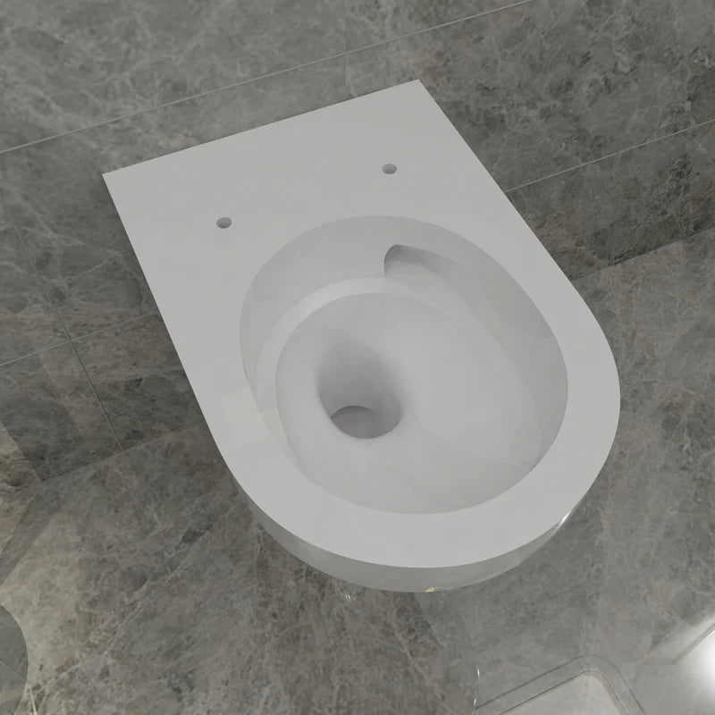 Vetra Rimless Wall Hung Toilet Pan With Soft Close Seat – White