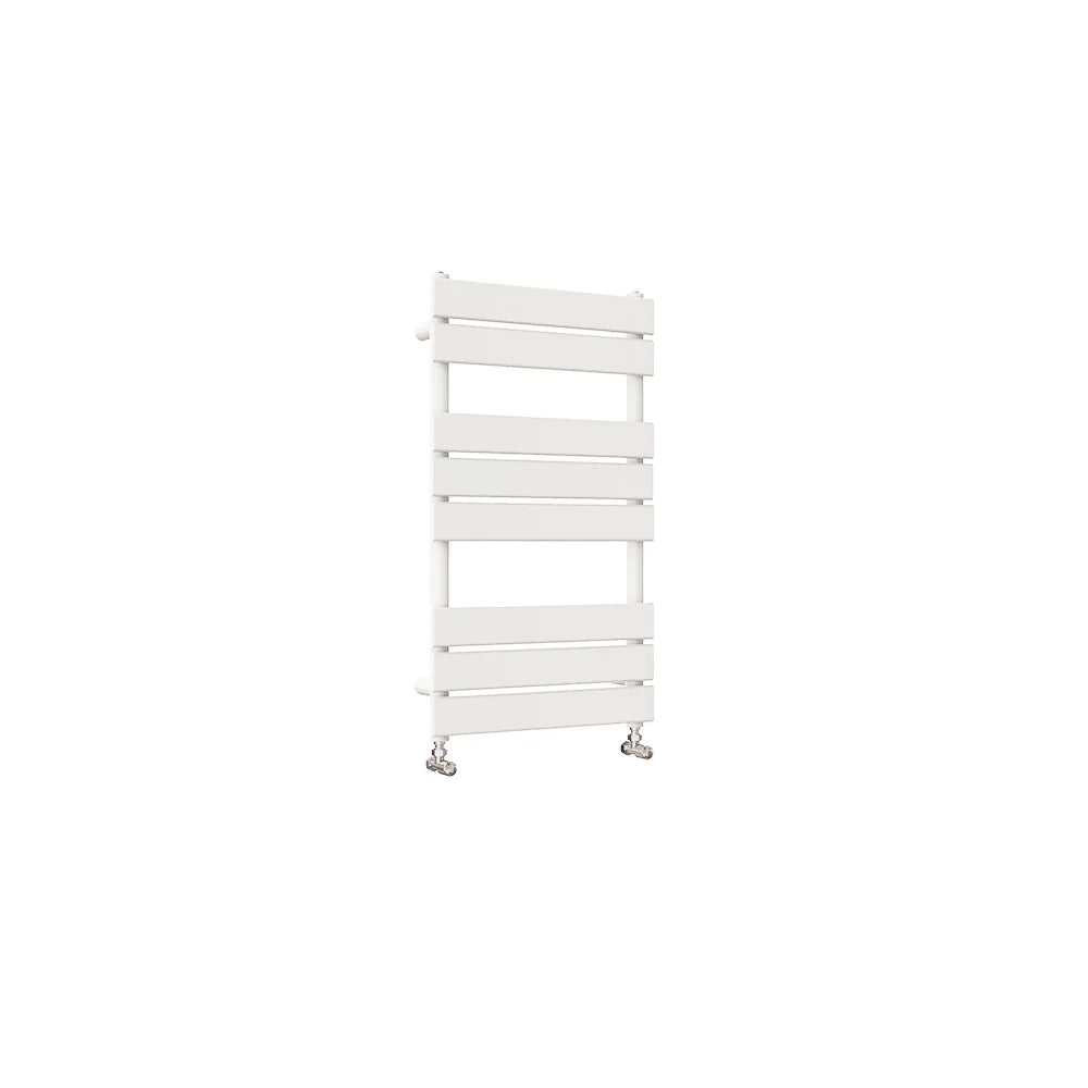 White Flat Panel Heated Towel Rail Radiator – 800x450mm / 1000x450mm