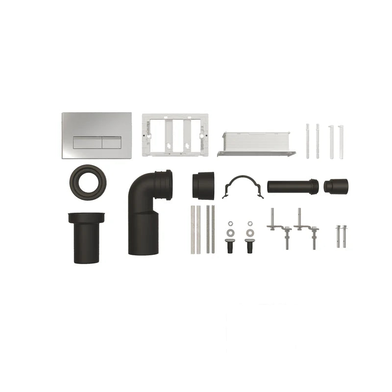 Wall Hung Toilet Frame & Concealed Cistern – Adjustable 1140–1340mm – Dual Flush 3/6L