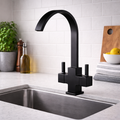 Bramwell & Co Winston Matt Black Kitchen Mixer Tap