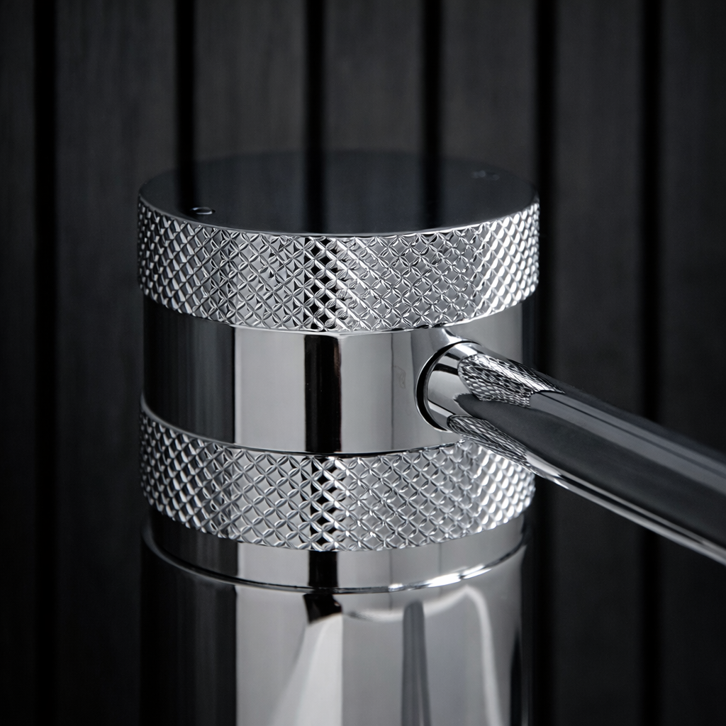 Qudo Core Mono Basin Mixer Tap – Chrome – Single Lever Bathroom Tap