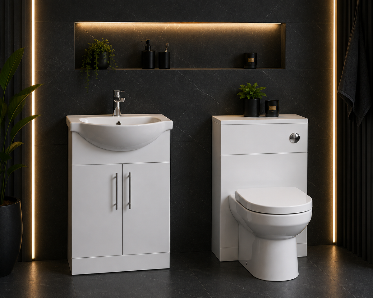 Kartell Impakt White Gloss 500mm WC Unit