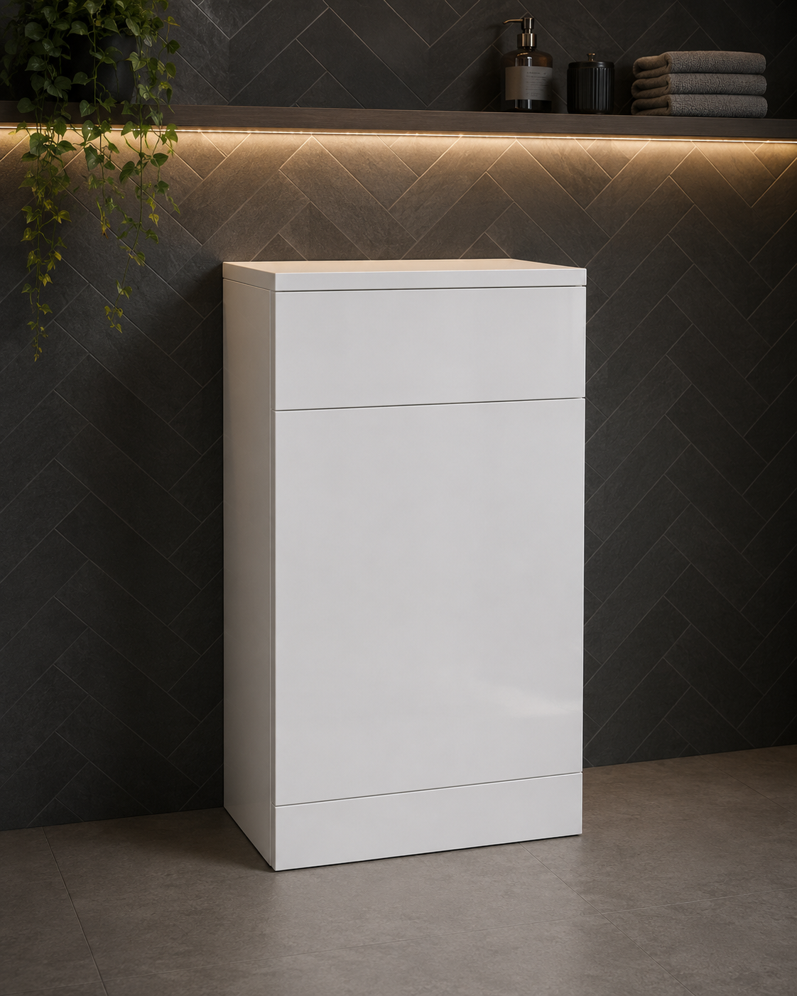 Kartell Impakt White Gloss 500mm WC Unit