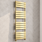 K Rad  Malibu 500mm Wide Brushed Brass Designer Towel Rail