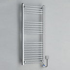 K Warm Thermostatic Electric Straight Towel Rail Chrome