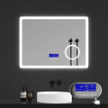 LumeEdgeLux 800x600 LED bathroom mirror with bluetooth speaker and demister