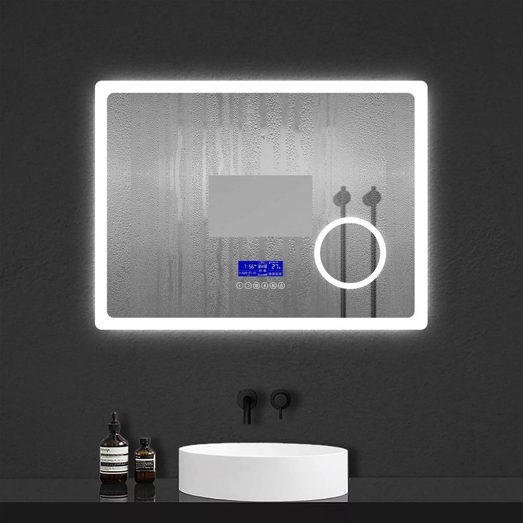 LumeEdgeLux Smart 800x600 LED Bathroom Mirror With Bluetooth & Demister