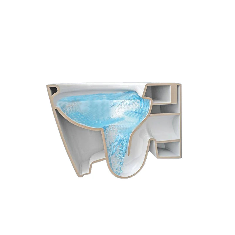 Oakham Vetra Wall Hung Rimless Toilet with Soft Close Seat – 520mm