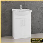 Kartell Impakt White Gloss 550mm Vanity Unit & Basin