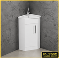 Kartell Impakt White Gloss Corner Vanity Unit With Basin