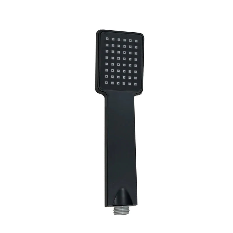 tara Black Paddle Handset on white back ground 