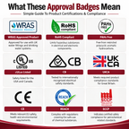 Brewmaster product approval and compliance badges explained
