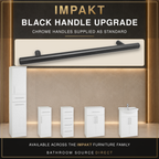 Kartell Impakt Bathroom Furniture Optional Black Handle Upgrade