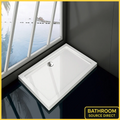 Rectangular Shower Tray 1400 x 700 760 800 900 30mm Slimline Stone Resin White