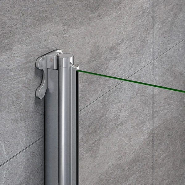 Technical drawing of 800mm curved bath shower screen with measurements and pivot angles