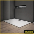 Rectangular Shower Tray 1700 x 700 760 800 900 30mm Slimline Stone Resin White