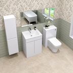 HydroVault Atlantis waterproof bathroom furniture range with vanity and WC unit