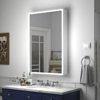 K-LIGHT Echo LED mirror cabinet shown in a modern bathroom setting