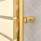 K-VIT Malibu brushed brass towel rail wall fixing detail