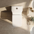 K Vit Options 550 close coupled toilet with chrome flush button fitted