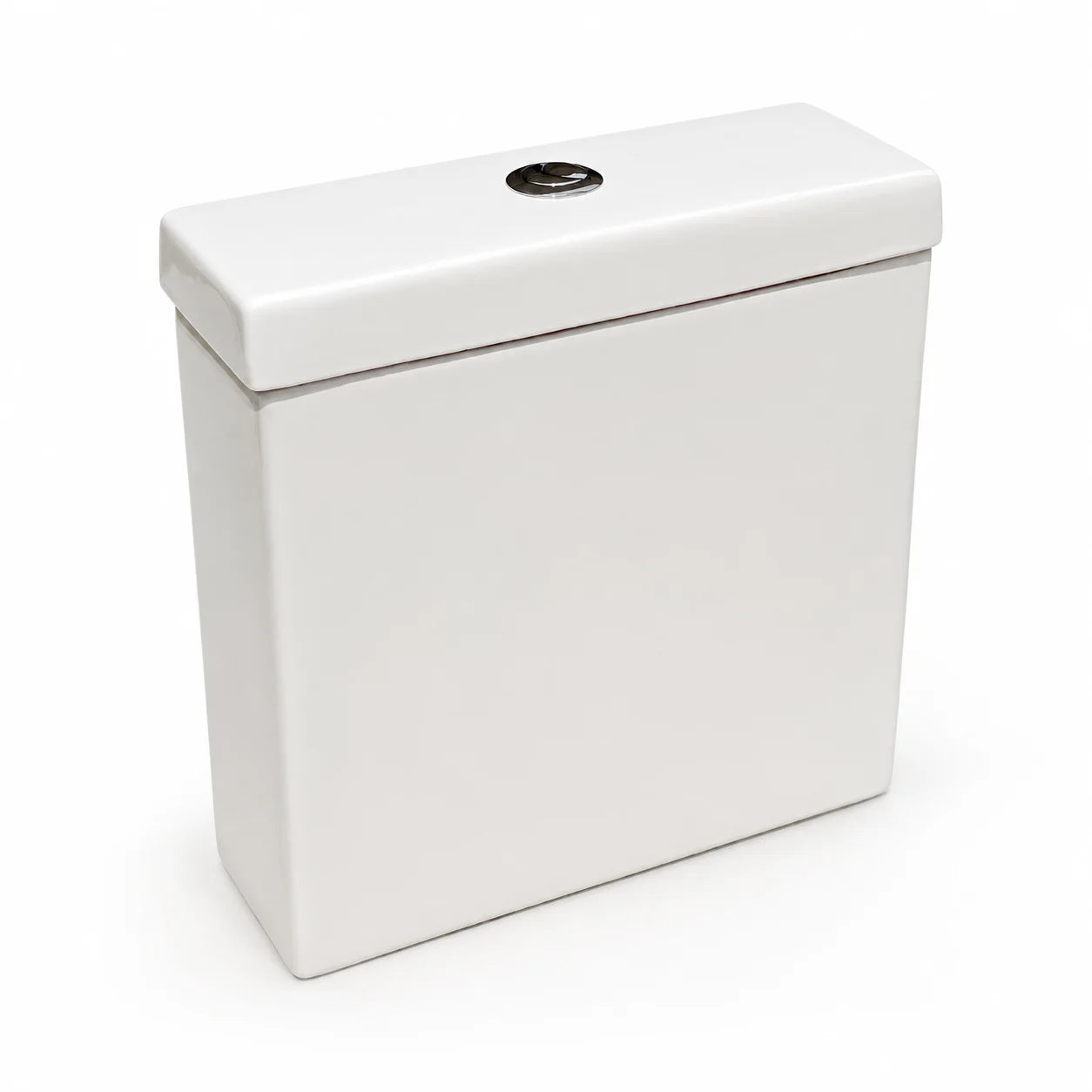 K Vit Options 550 close coupled cistern with chrome dual flush button