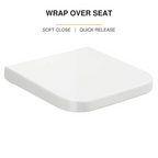 K Vit Options 550 wrap over toilet seat with soft close and quick release features