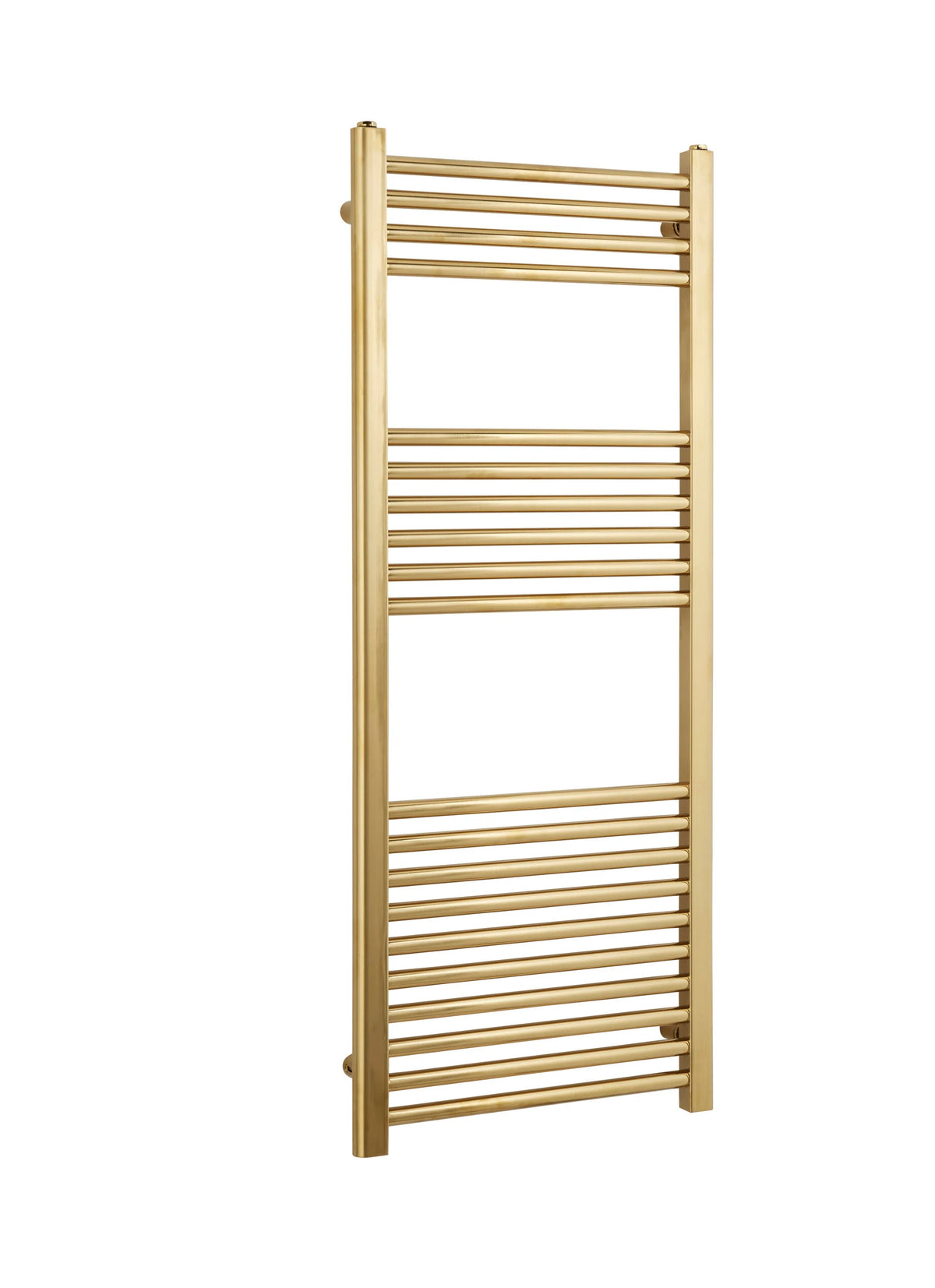 K Warm 500 x 1200mm straight brushed brass towel rail