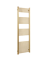K Warm 500 x 1600mm straight brushed brass towel rail
