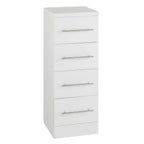 Kartell Impakt White Gloss 300mm 4 Drawer Storage Unit