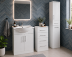 Kartell Impakt White Gloss Bathroom Furniture Mix & Match Range