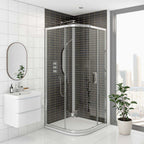 Kartell KV8 900mm quadrant shower enclosure installed in a modern bathroom