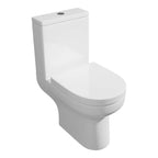 White Kavera Bijoux close coupled toilet with cistern and soft close seat