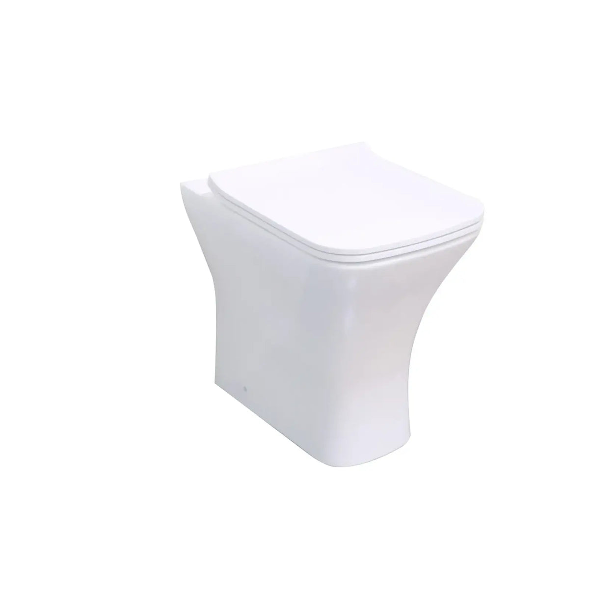 Kavera Primo Rimless Square Comfort Height Back To Wall Toilet With Soft Close Seat