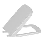 White Primo Square soft-close toilet seat shown open