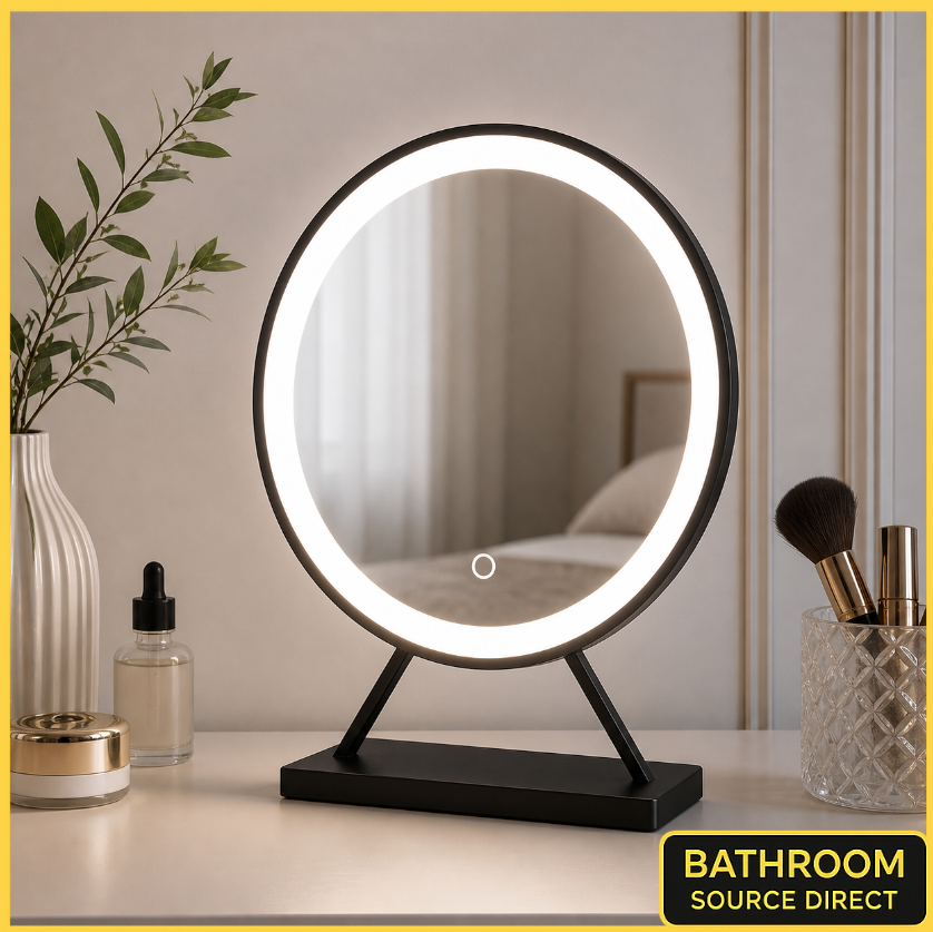 LumeEdgeLux LED dressing table mirror with adjustable lighting modes