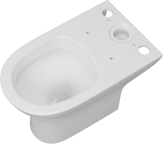 Close coupled toilet pan top view ceramic bowl design