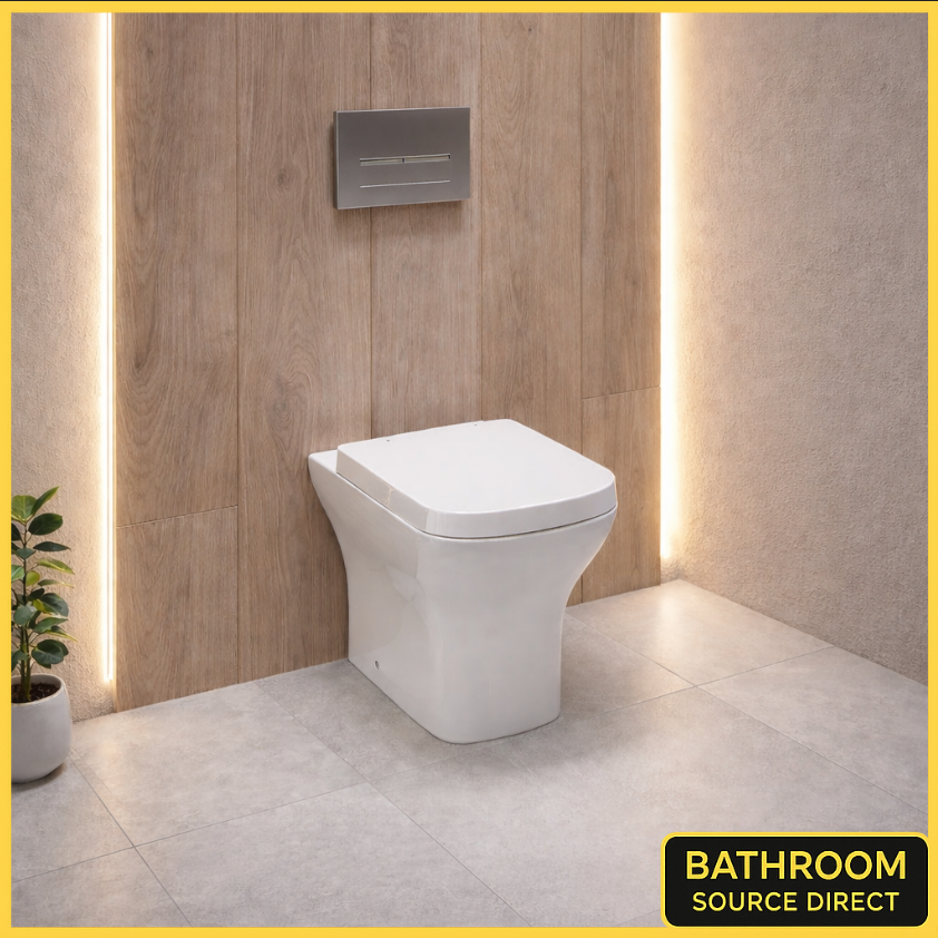 Oakham back to wall toilet with soft close seat modern bathroom installation