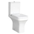 Ozone square rimless comfort height toilet with cistern and soft close seat