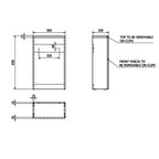 Kartell Purity 505mm WC Unit Silver Oak