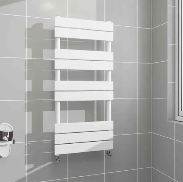 White Flat Panel Heated Towel Rail Radiator – 800x450mm / 1000x450mm