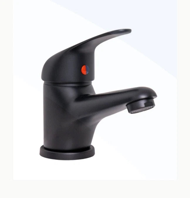 Loop Mono Basin Mixer Tap – Matt Black – Single Lever Bathroom Tap