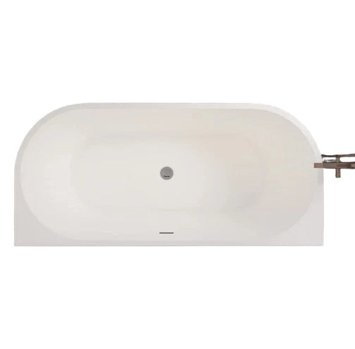 Banevo Freestanding Double Ended Back-to-Wall Bath 1700 x 800mm – Gloss White Acrylic